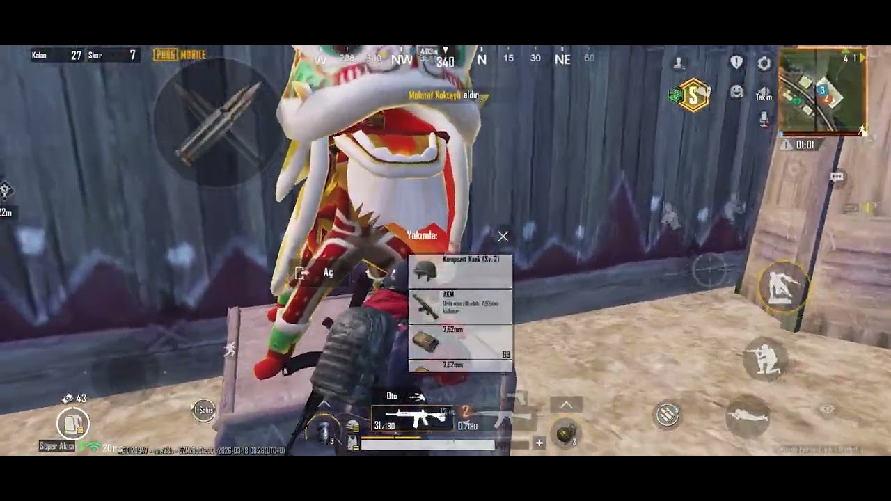 PUBG Livik 15.Bölüm : İlk Defa 4v4 Attım…