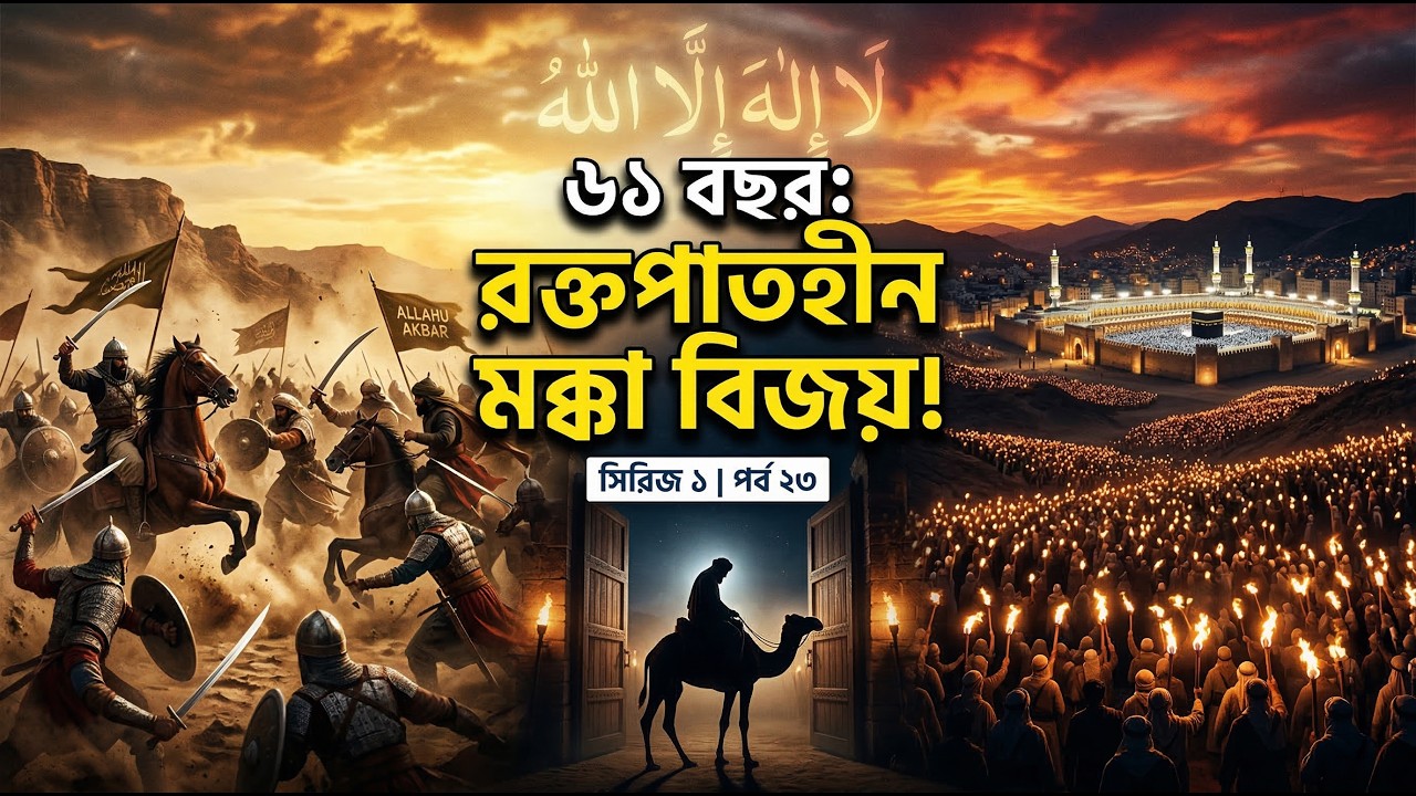 ৬১ বছর: মক্কা বিজয় ও রোমানদের বিরুদ্ধে সেই রক্তক্ষয়ী যুদ্ধ! | Seerah Series Ep 23