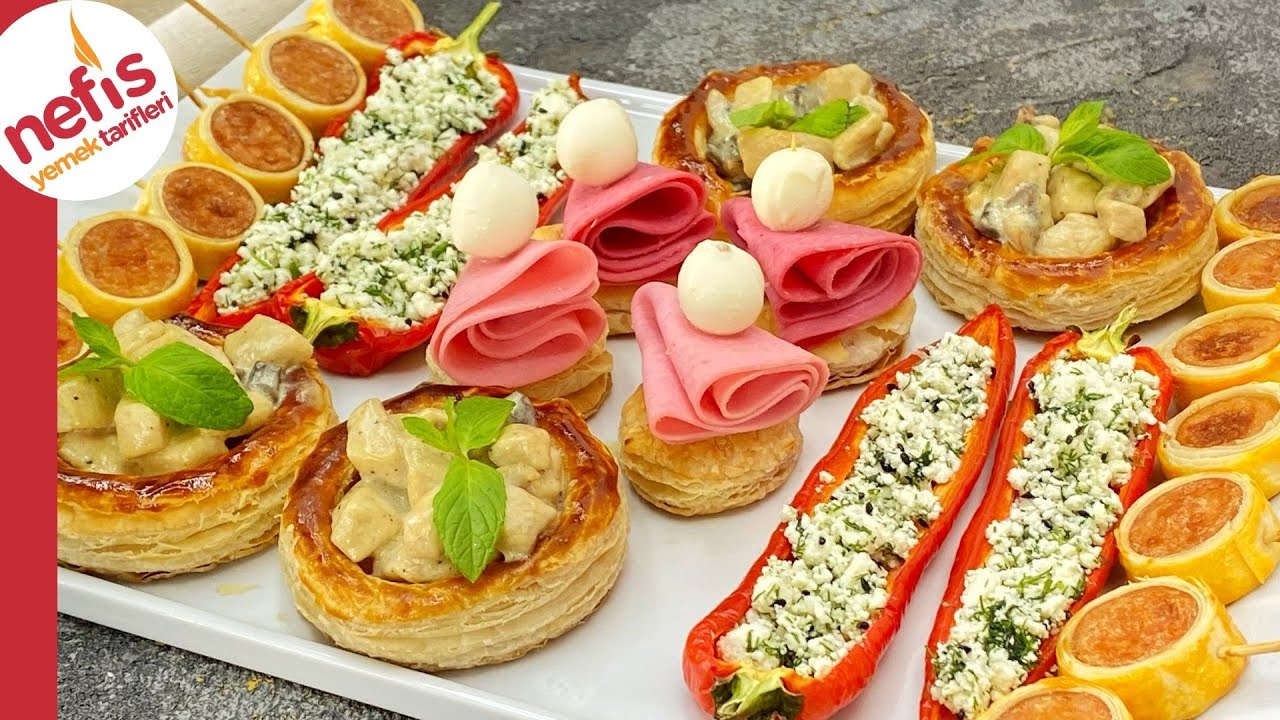 Вкусные закуски на одной подносе из 4, чтобы произвести впечатление на ваших гостей! 😍