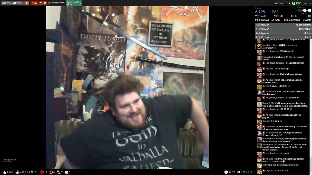 Drachenlord YouNow - 12.02.2019 - Der Geldbeutel schmerzt