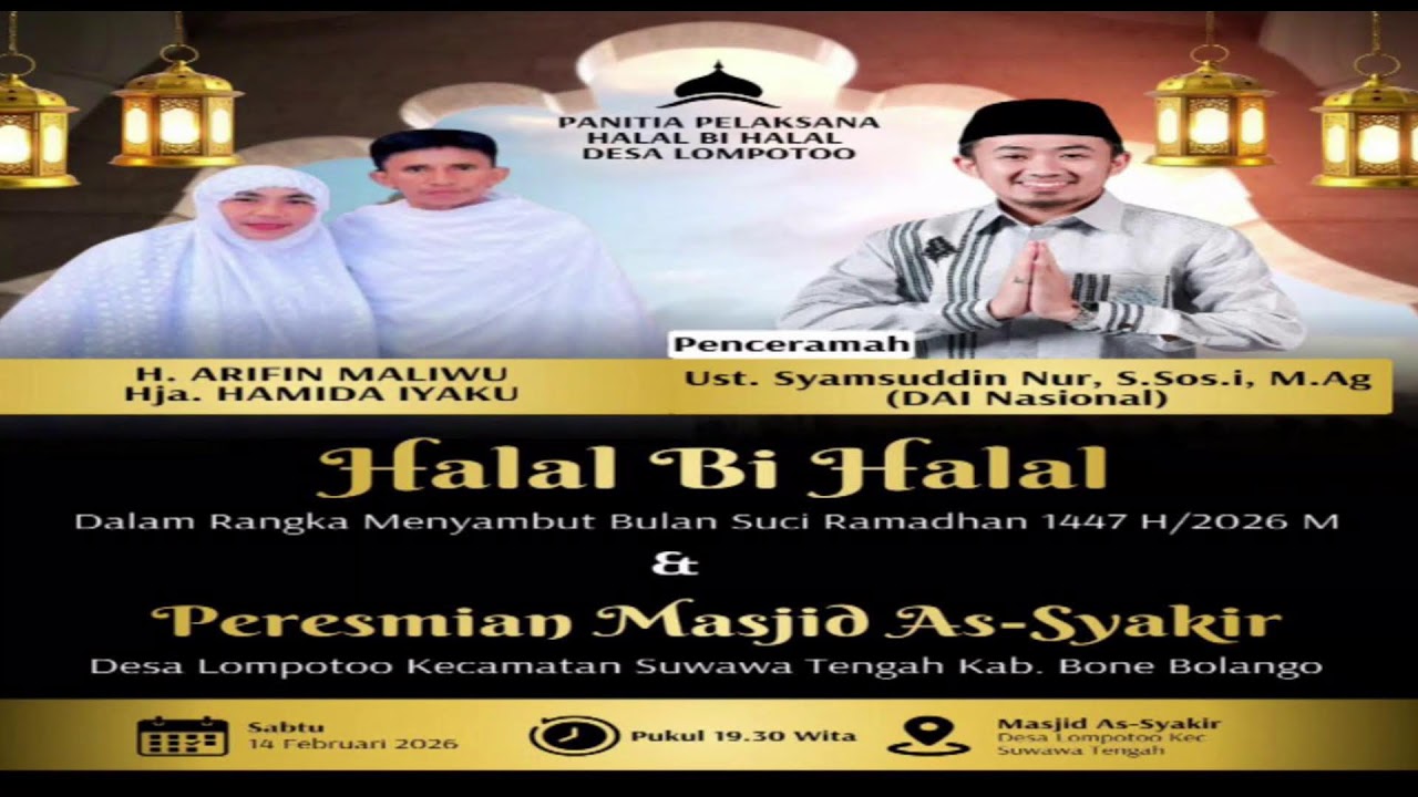 Halal Bi Halal di Rangkaikan Pengresmian Masjid Al-Syakir