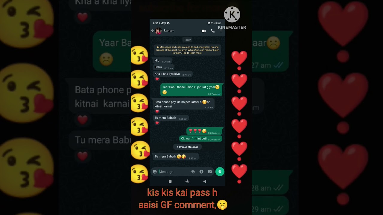 ❣️ romantic WhatsApp Chat ❣️status video #shorts #ytshorts #status
