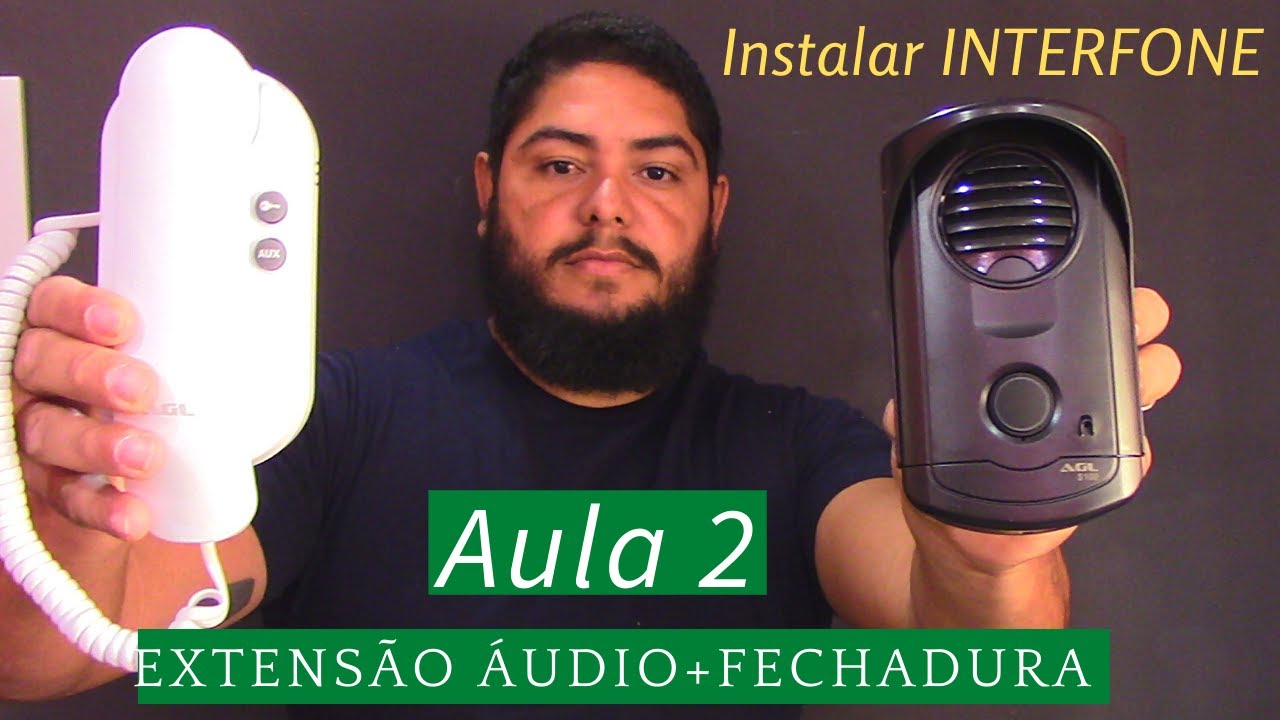APRENDA Instalar Interfone(Aula 2 )Extensão Áudio +Fechadura