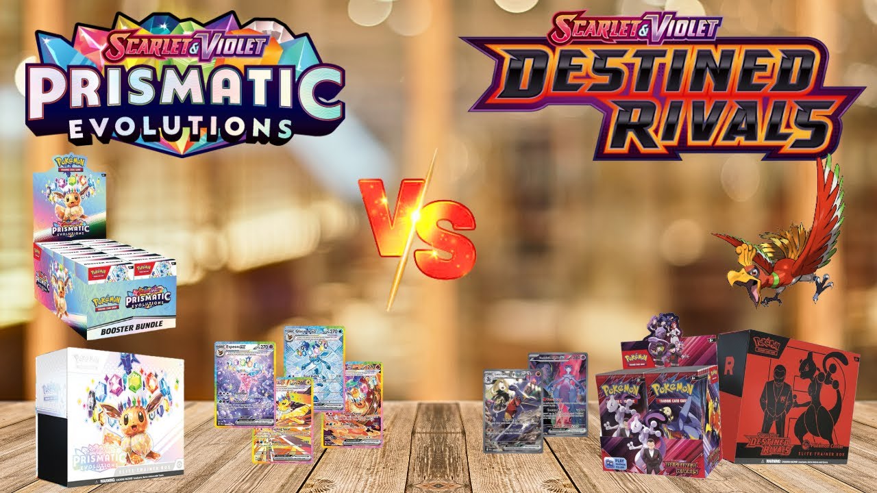 Destined Rivals VS Prismatic Evolutions! HUGE PULLS! Head To Head Battle Pokemon Pack Opening