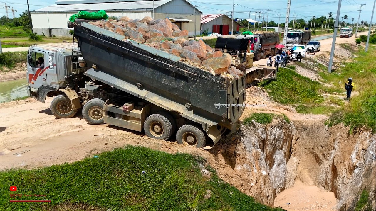 SO Cool Starting Project! Landfill To Plot Of Land​ Helping​ Create​ The House Poor Us Dozer KOMATSU