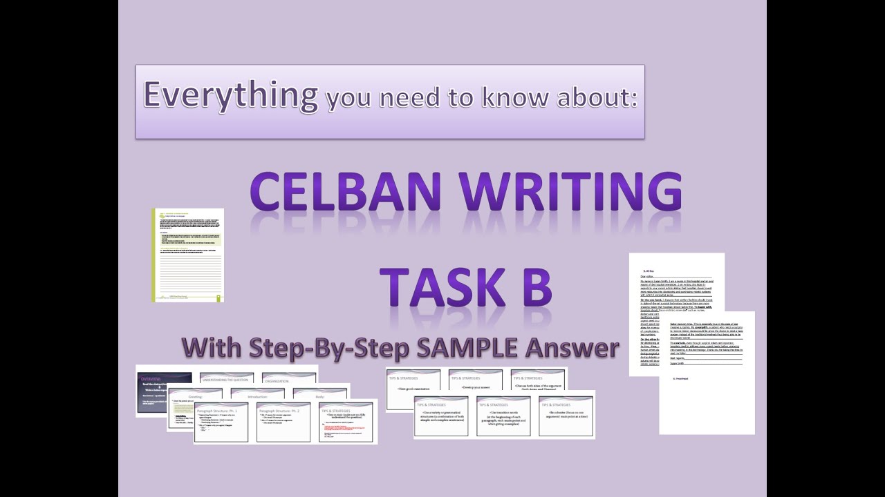 CELBAN Writing Lesson 2: Writing Task B (with Step-by-Step Sample Answer)