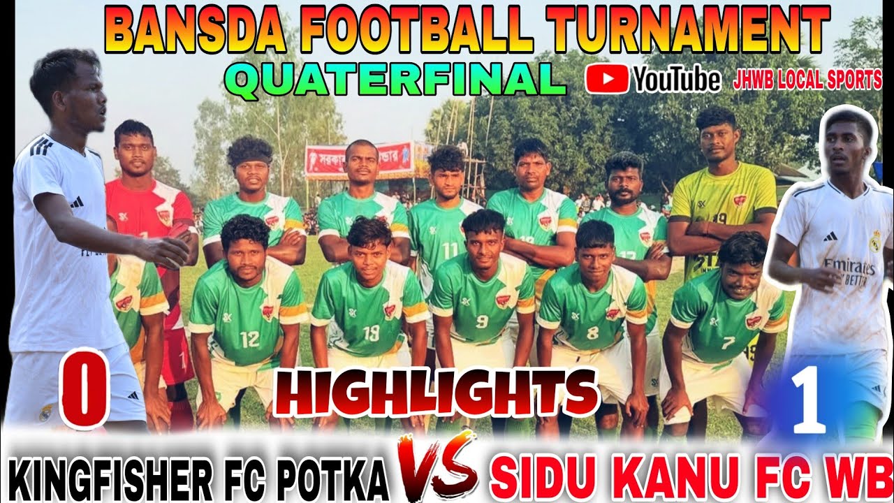 KINGFISHER FC POTKA🆚SIDU KANHU FC WB//BANSDA FOOTBALL DHAMAKA 2026 #bansda #kingfisher #jhwb #footba