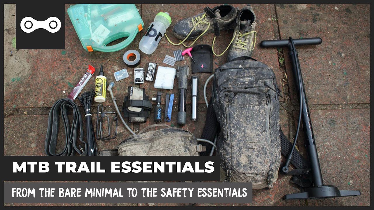 Trail Essentials - Kit to take on a mountain bike ride from the bare minimum to safety essentials