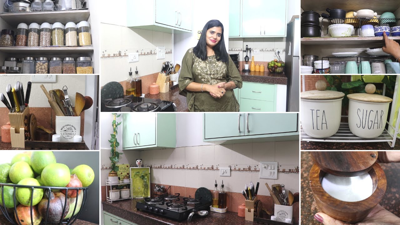 My Re-organized KITCHEN TOUR | Full Kitchen Tour with NEW addition | Basic Indian Kitchen Tour |