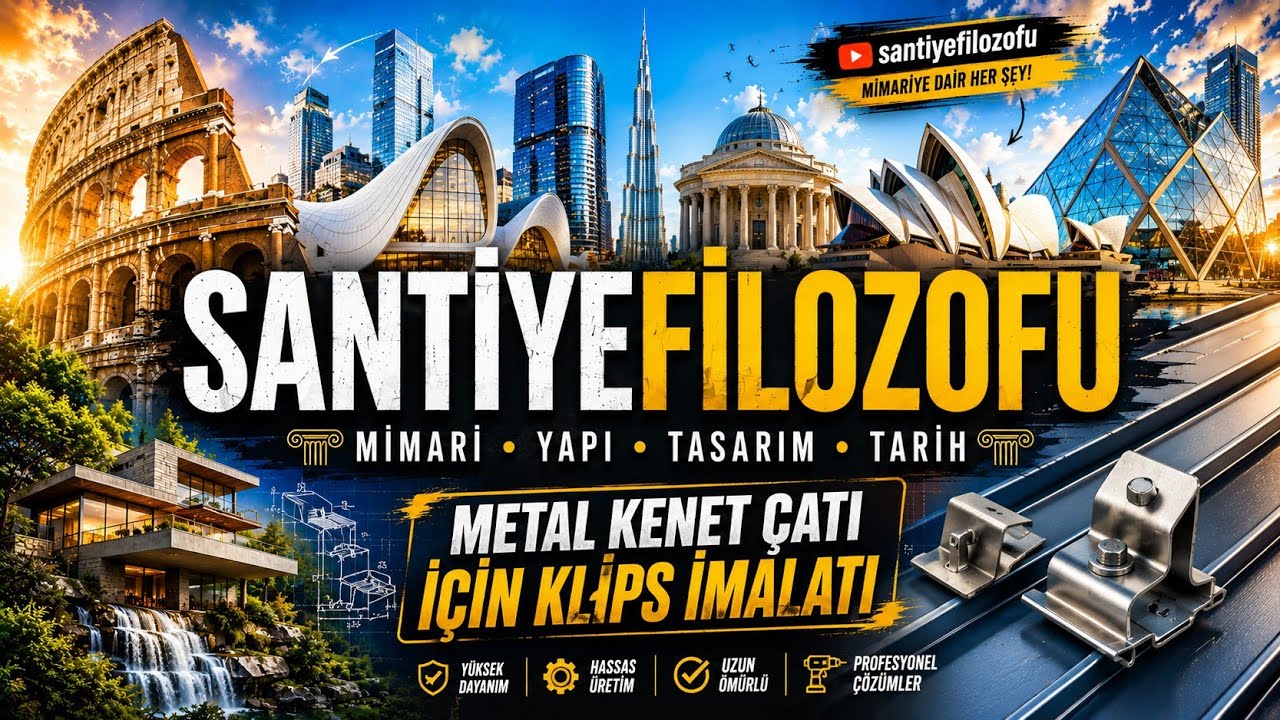 Metal Kenet Çatı İçin Klips İmalatı