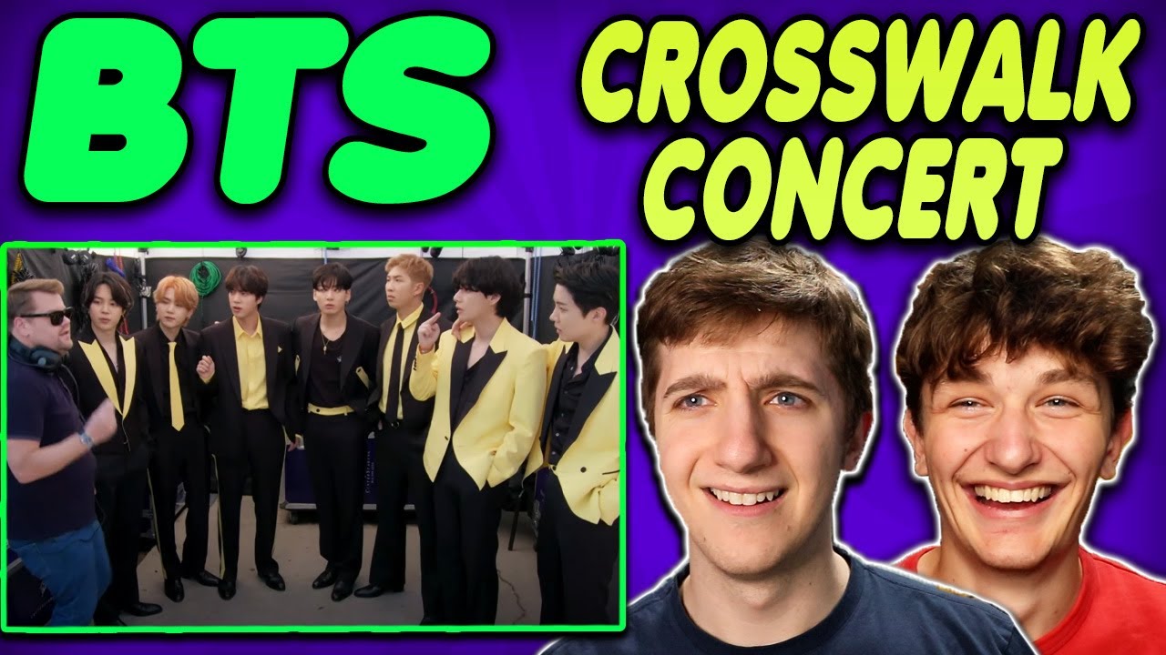BTS Performs a Concert in the Crosswalk REACTION!! (BTS on James Corden The Late Late Show)