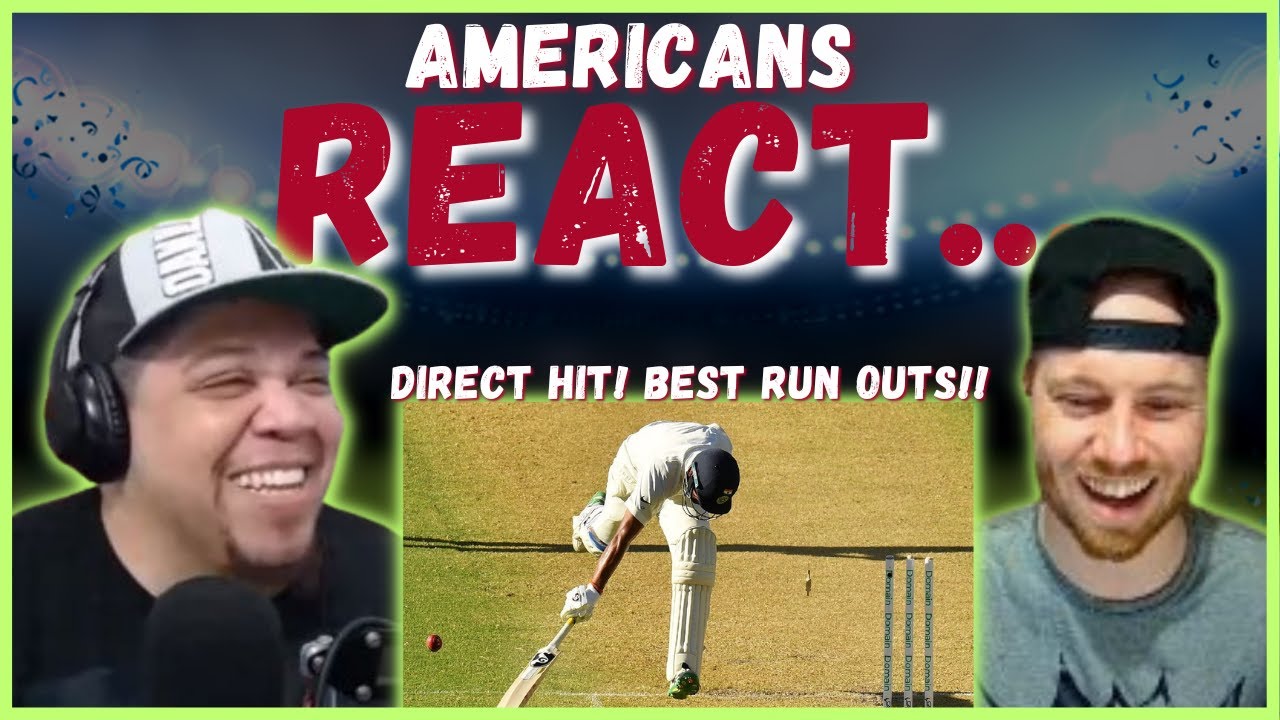 AMERICANS REACT TO THE BEST RUN OUTS IN CRICKET || REAL FANS SPORTS