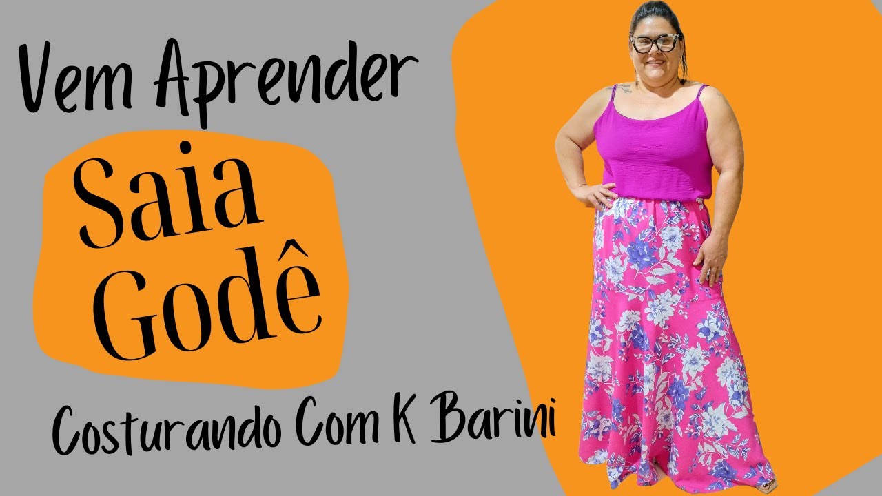 COMO FAZER - Saia God&ecirc; Costura Para Iniciantes