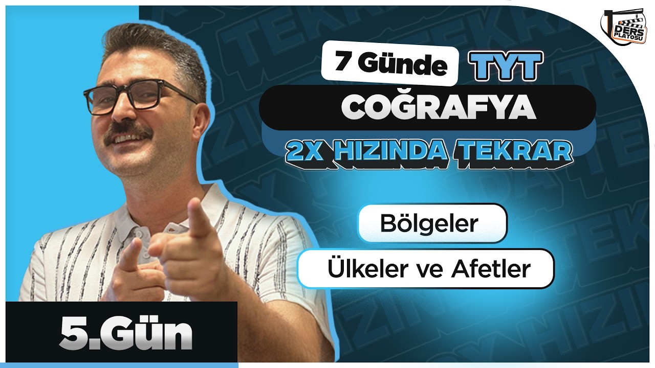 BÖLGELER - ÜLKELER VE AFETLER  I  TYT 2X KAMPI COĞRAFYA  I  5.GÜN #yks2026