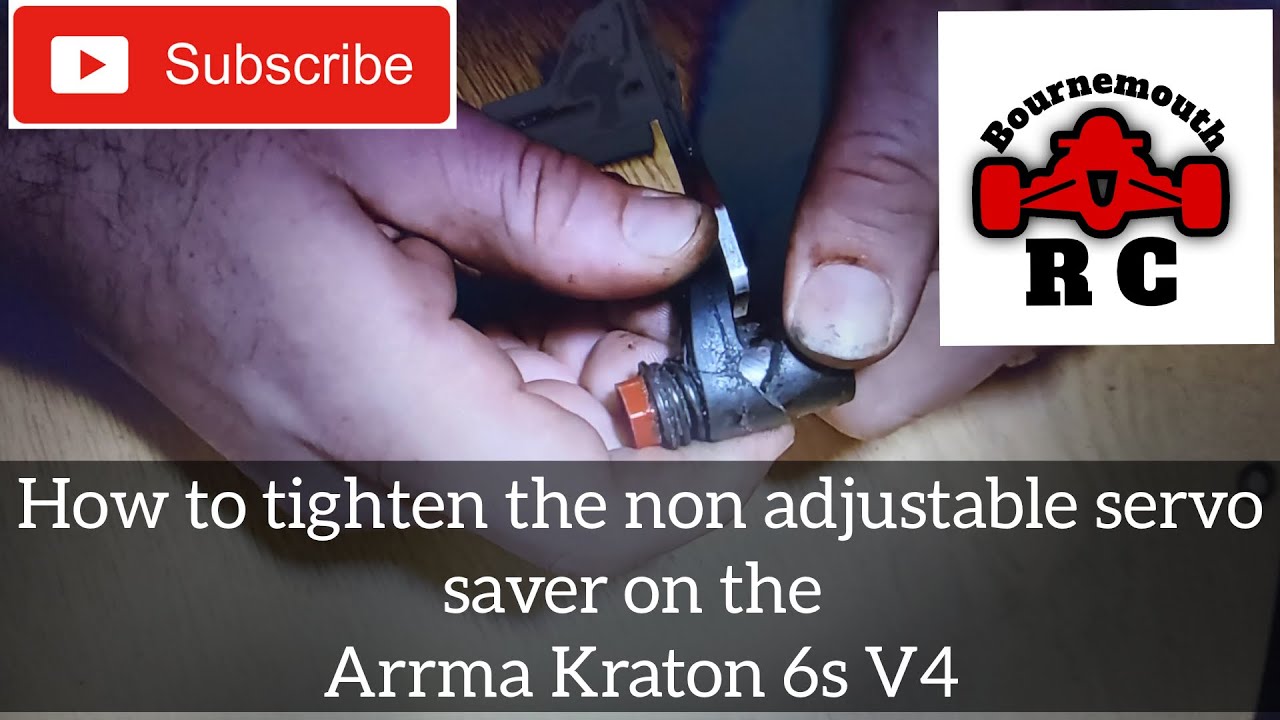 How to tighten the non adjustable servo saver on the Arrma Kraton 6s V4