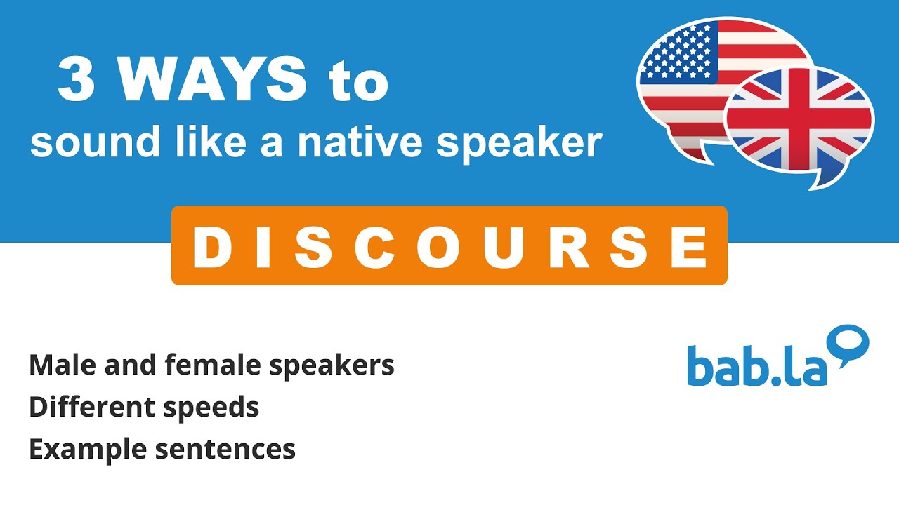 DISCOURSE pronunciation | Improve your language with bab.la