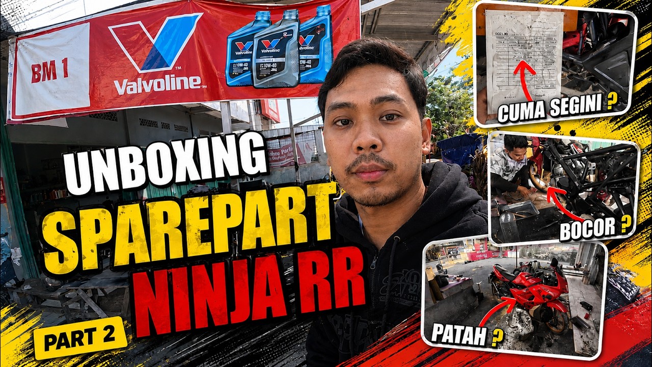 SERVIS NINJA RR Old PART 2 - Bongkar Knalpot , Ganti Oli & Setel Karburator!