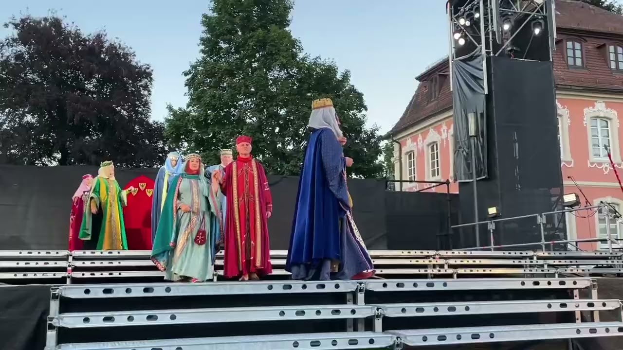 Staufersaga 2022 in Schwäbisch Gmünd. Die Generalprobe mit Blick hinter die Kulissen.