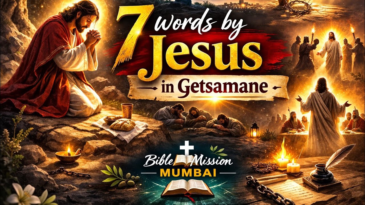 గెత్సెమనెలో యేసు పలికిన ఏడు మాటలు| #biblemission Mumbai | #Jesus Message in Gethsemane 