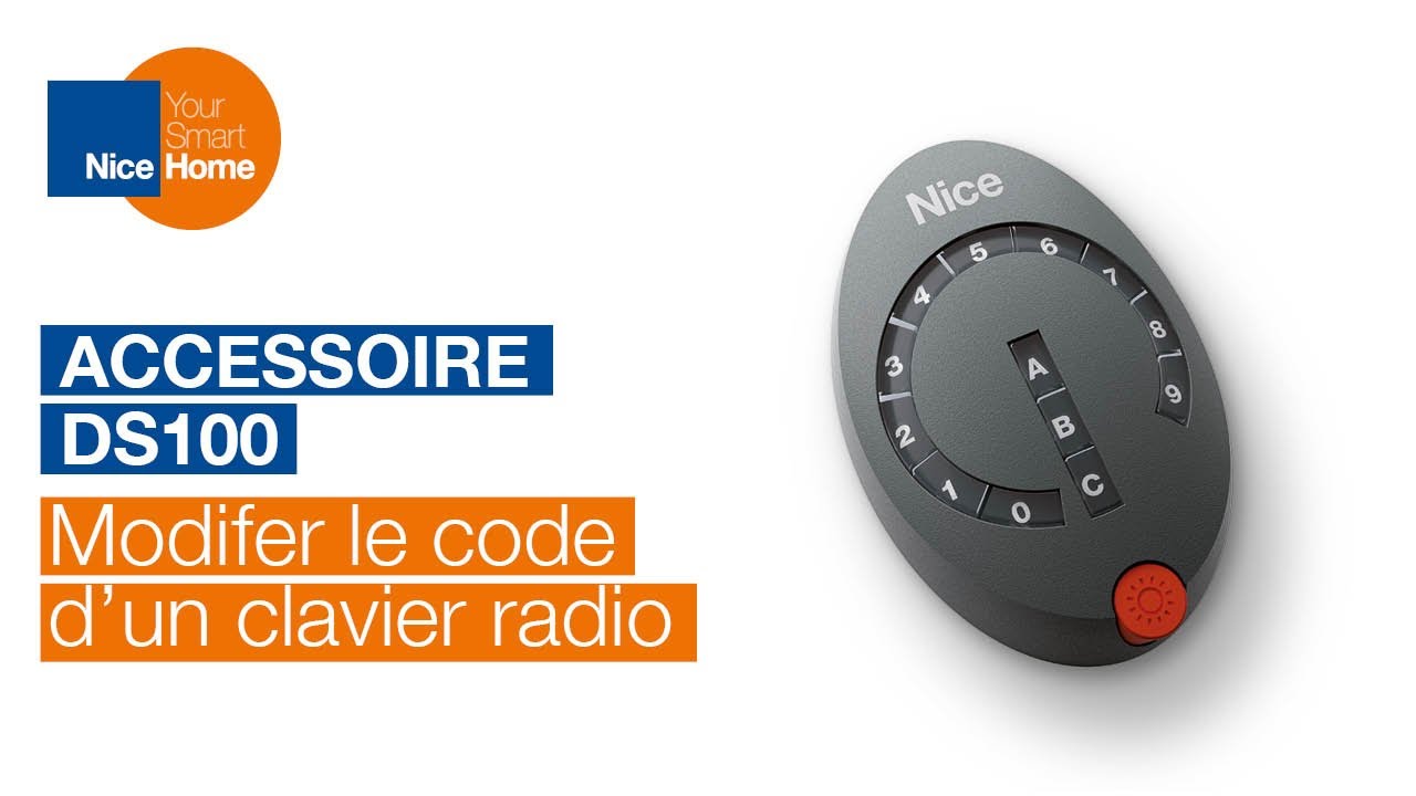 2. Modifier le code d'un clavier radio DS100