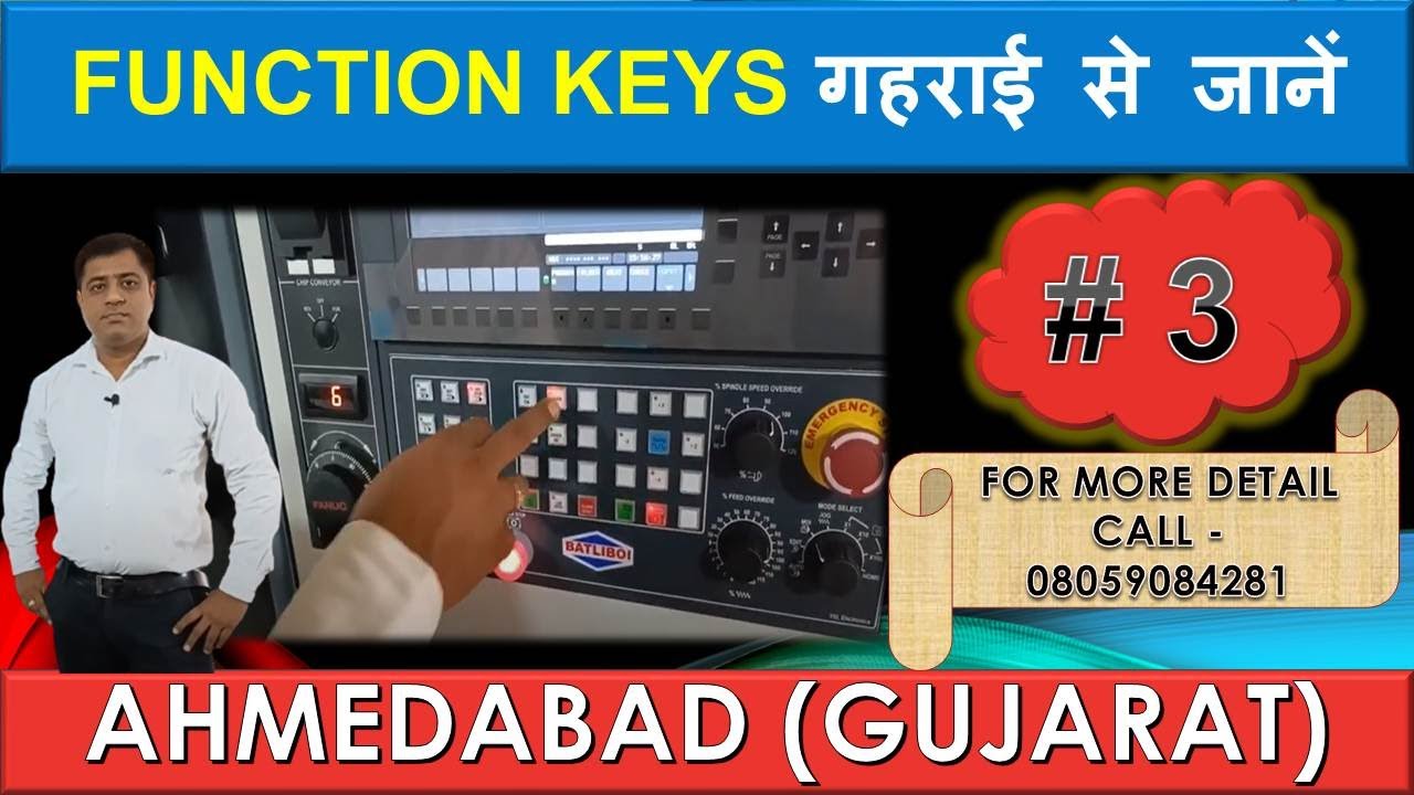 How to use Panel Keys|#3 |Use CNC Control Panel Keys|How to use Operational Keys|Use Function Keys|