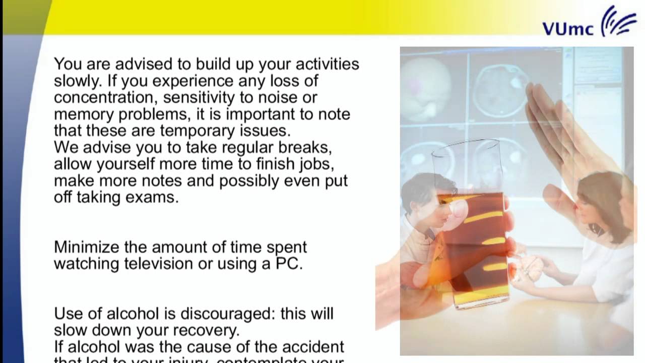 VUmc patient leaflet: mild traumatic brain injury. Read in English
