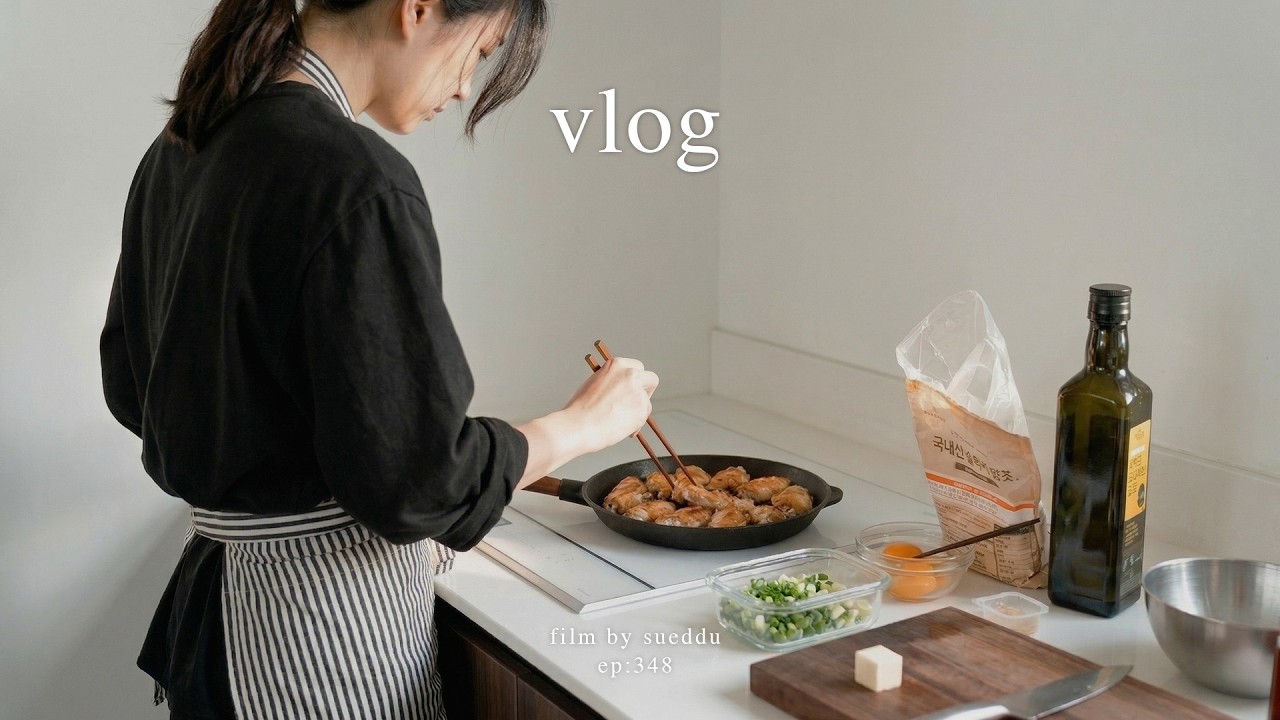 하루종일 요리한 날 |&nbsp;봄동비빔밥, 깐풍두부, 가지조림, 닭날개 강정