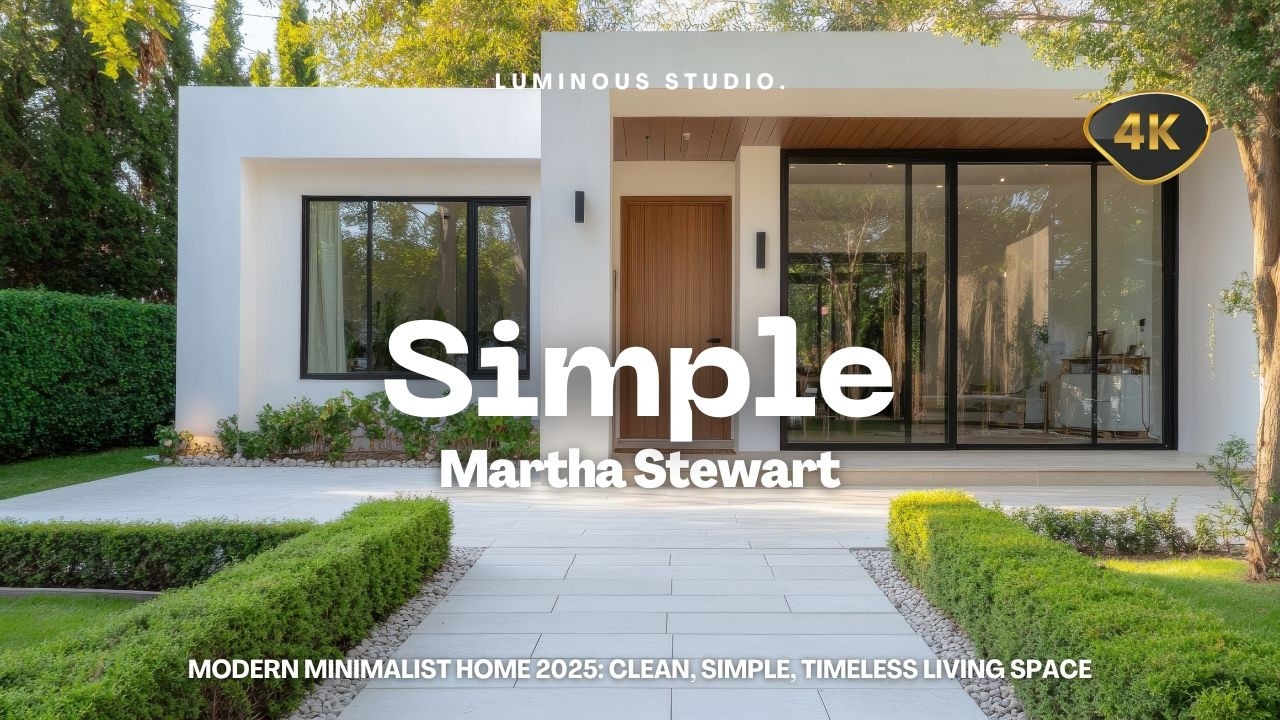 Martha Stewart Modern Minimalist Home 2025: Clean, Simple, Timeless Living Space