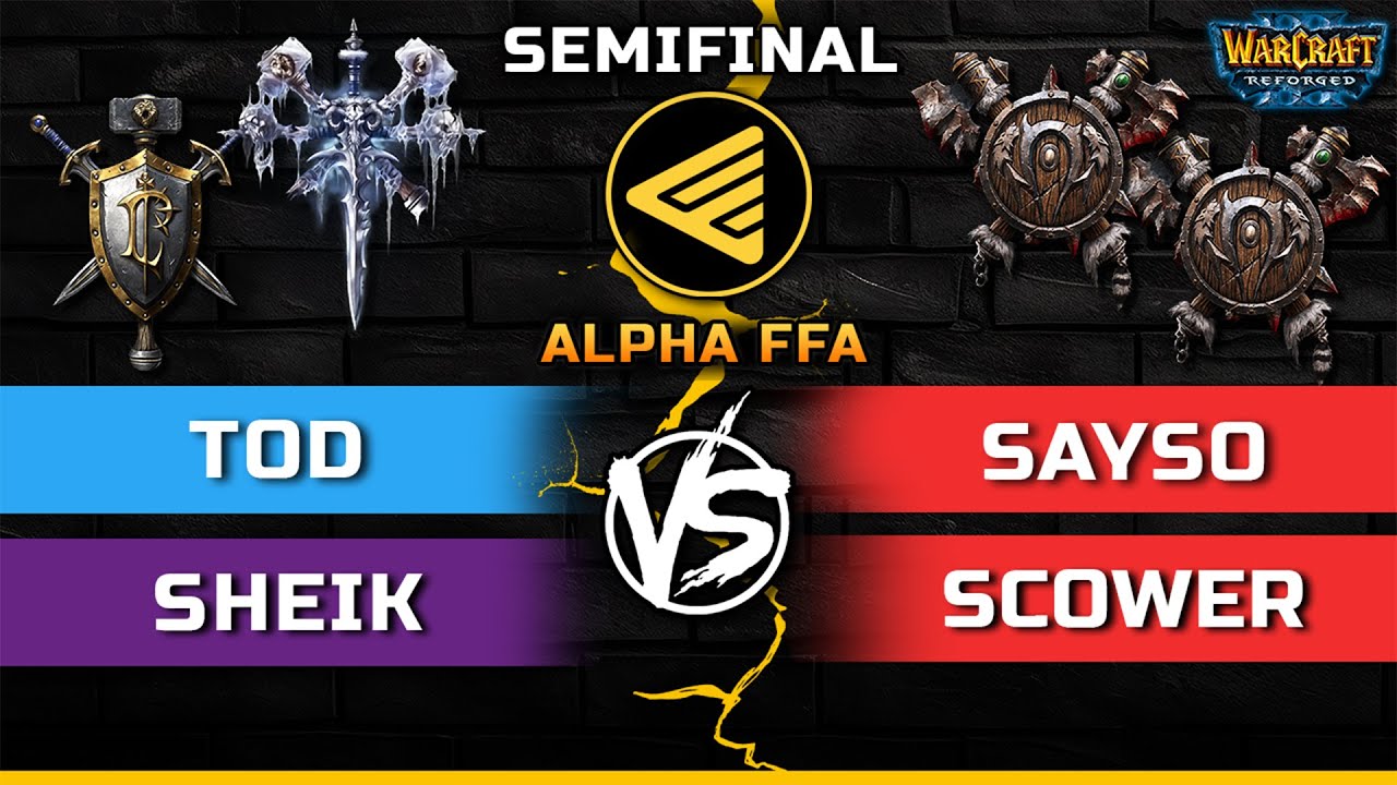 WC3 | Semifinal | 4-Way FFA Showmatch | ALPHA FFA League