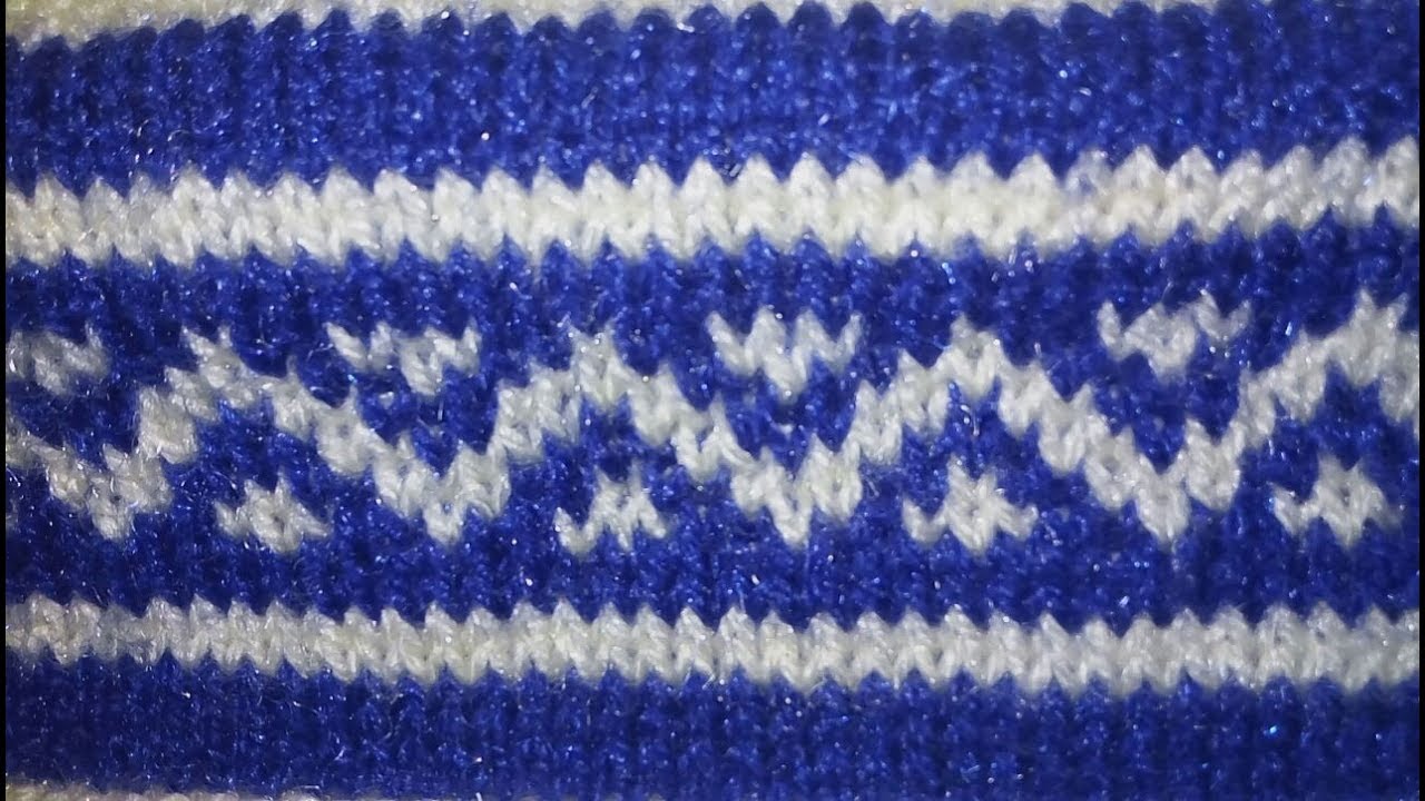 Easy Two Color Graph Knitting Pattern No. 2|Hindi