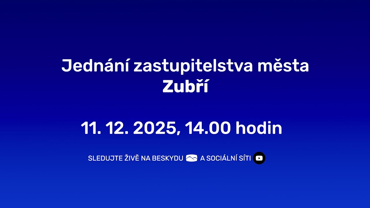 Jednání zastupitelstva města Zubří | 11.12.2025