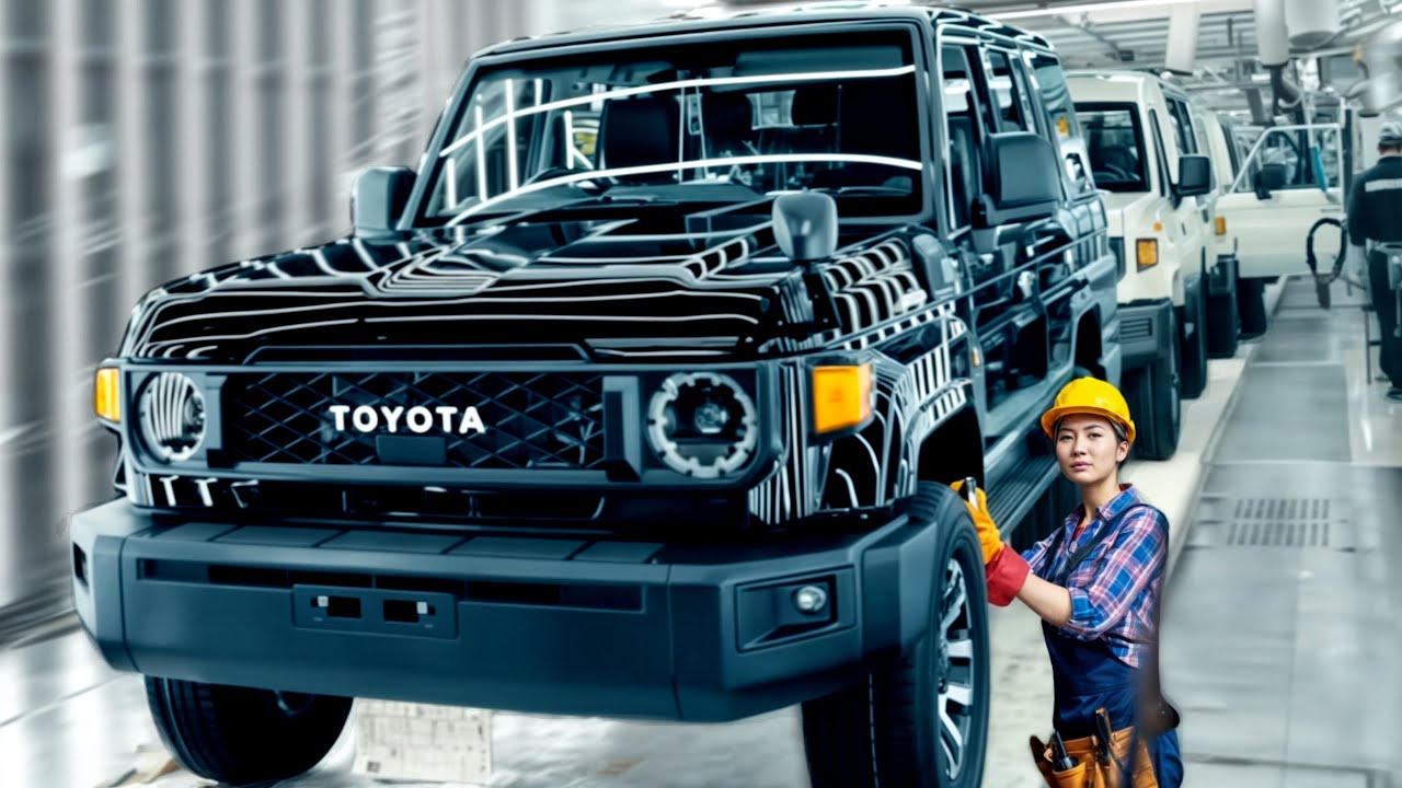 Toyota Land Cruiser Manufacturing process in Japan - J70 Heavy-Duty SUV Factory tour  (Documentary)