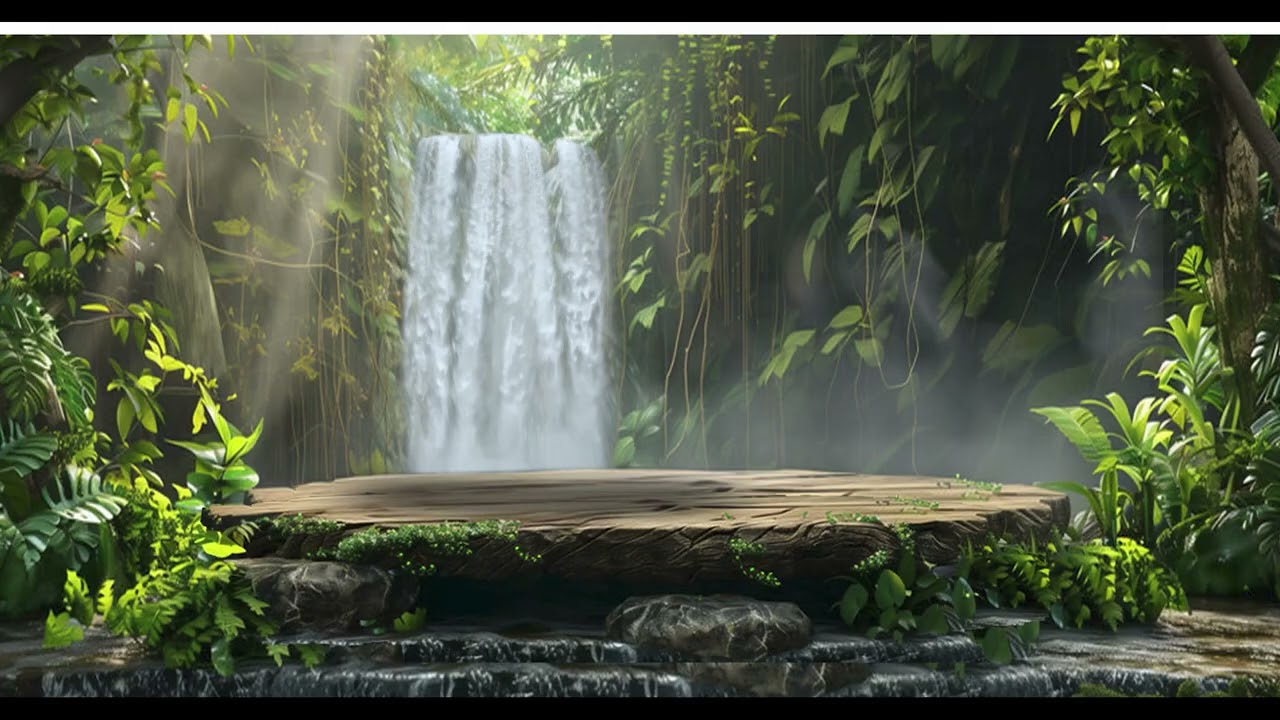 RELAXING WATERFALL SOUND FOR TO RELIEVE ANXIETY , DEPRESSION STRESS RELIEF & DEEP SLEEP