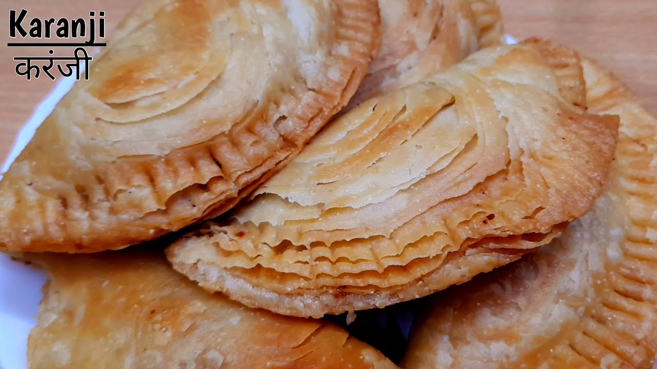 Karanji recipe | Layered karanji | Super crispy layer karanji in hindi | Diwali special ..