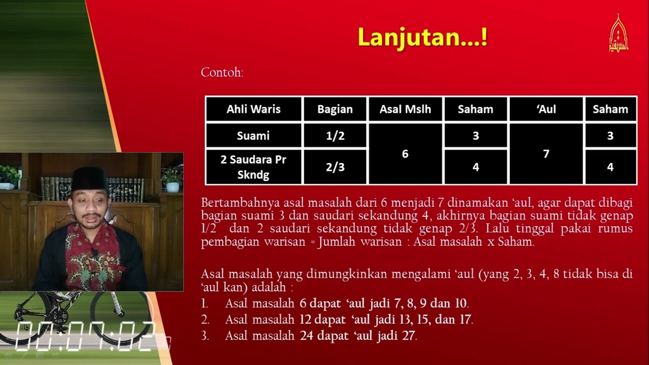 MK 09 || Pembahasan Aul dan Radd Lengkap Beserta Contohnya || Fiqih Waris