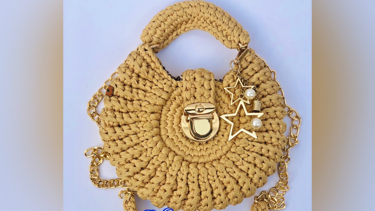 Crochet Oreo Bag/Round Bag Tutorial||How to Crochet Shell Bag #howto