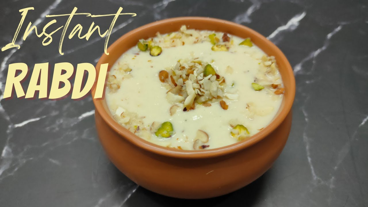 Instant Rabdi Recipe | Bread Rabdi | Quick Rabdi | Lacchedar Rabdi at Home