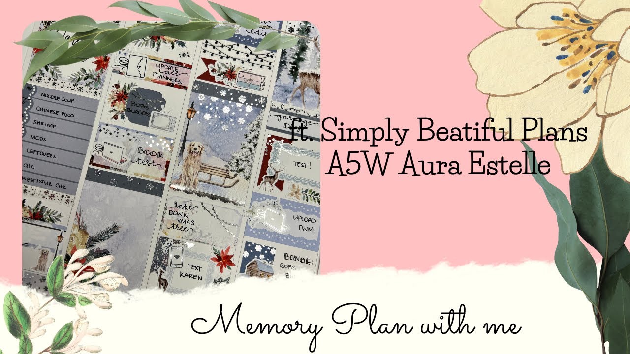 Memory Plan with me ft. Simply Beautiful Plans | A5W Aura Estelle