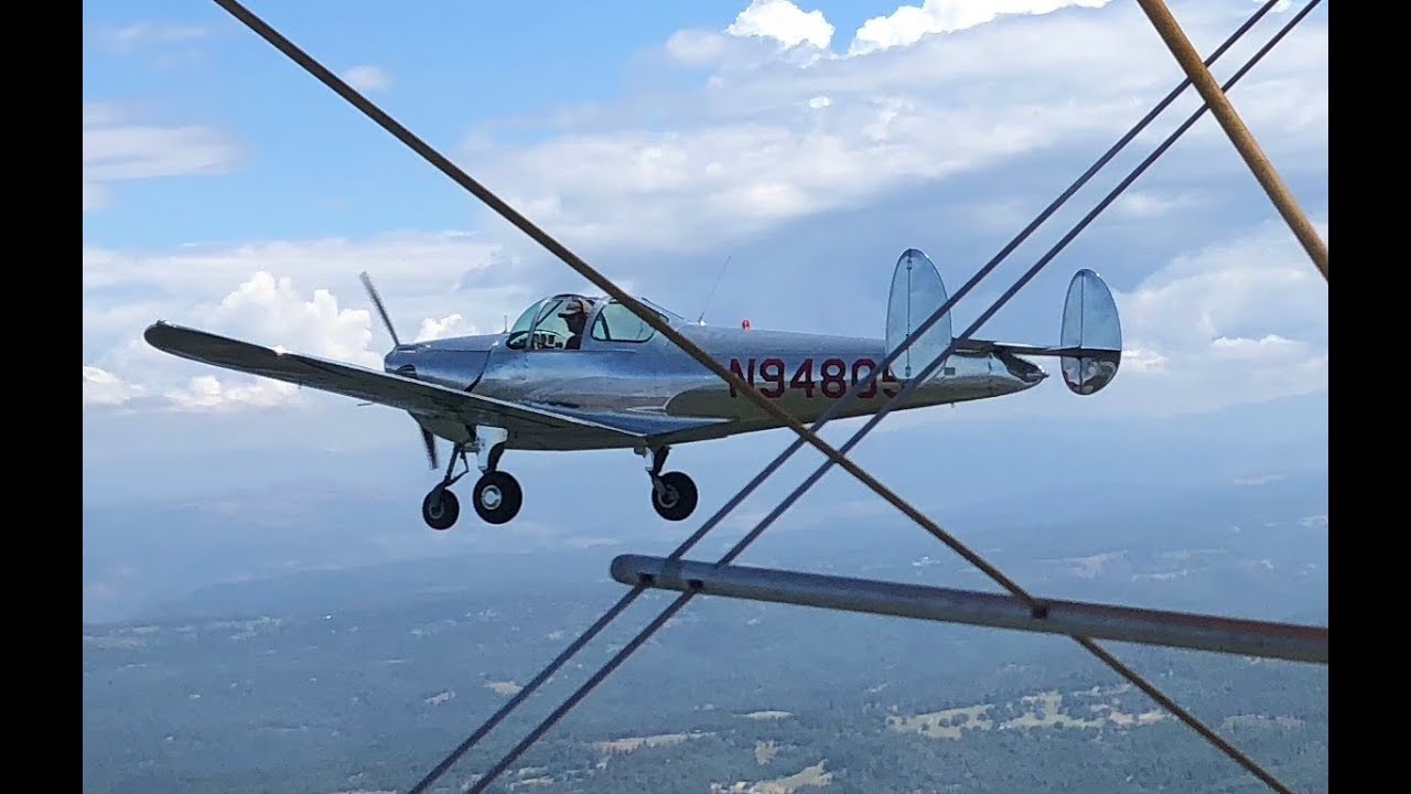 Ercoupe and Stearman Airplane Camping Flight