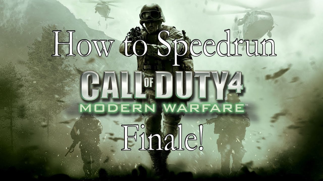 How to Speedrun: CoD4 - Finale - Game Over
