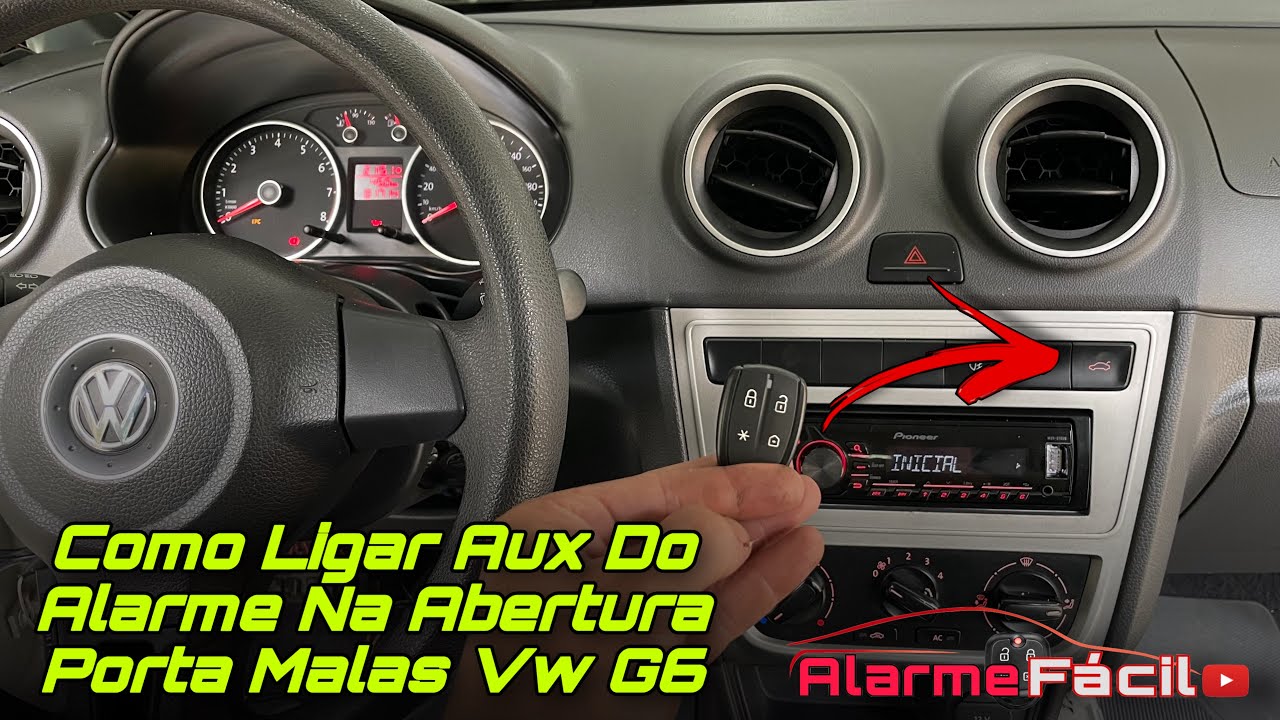 Como Ligar Porta Malas Elétrico No Aux do Alarme Vw G6