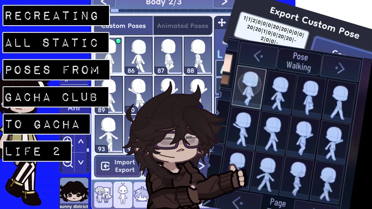 All Gacha club static poses recreated in Gacha life 2 