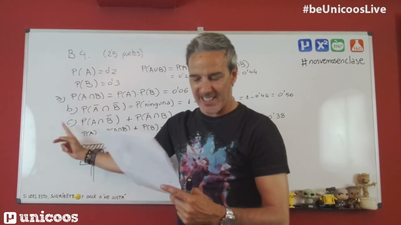 LIVE!!! MODELO EVAU 2022 - MATEMÁTICAS CCSS - EJERCICIO B.4 - Probabilidad total