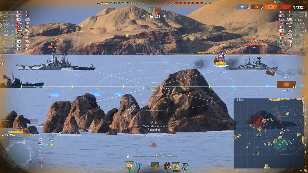 World of Warships 0.5.8.0 NA - Gearing