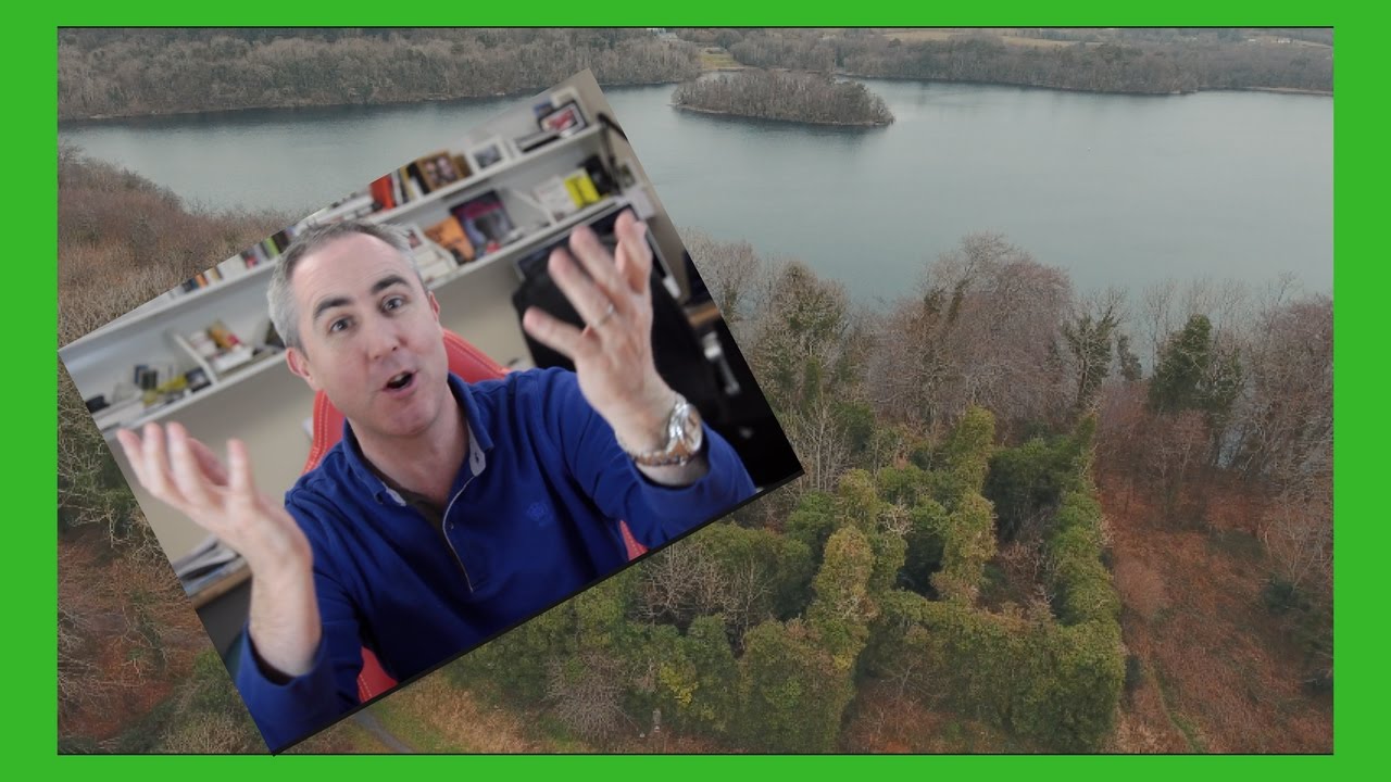 Drone footage of abandoned castle around Lough Erne in Ireland (Co. Fermanagh)