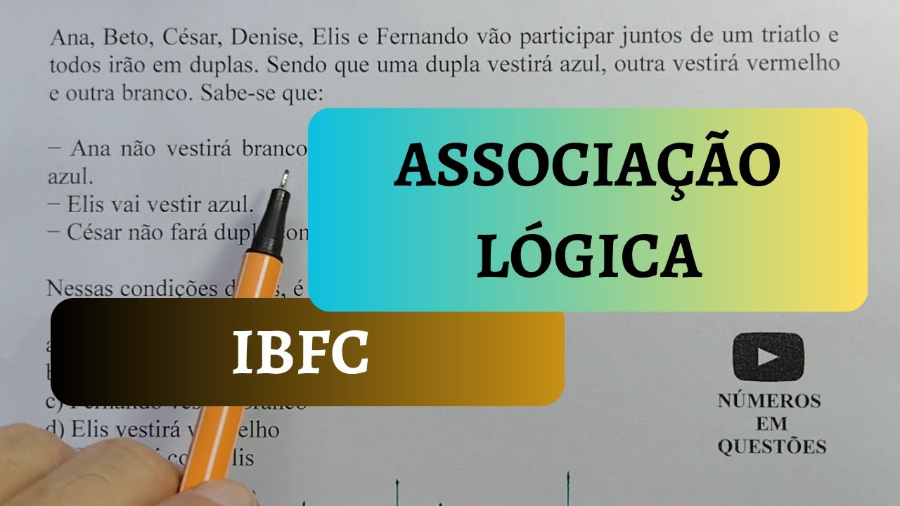 Associação Lógica da Prova do Tribunal de Justiça de Minas Gerais - NQ291