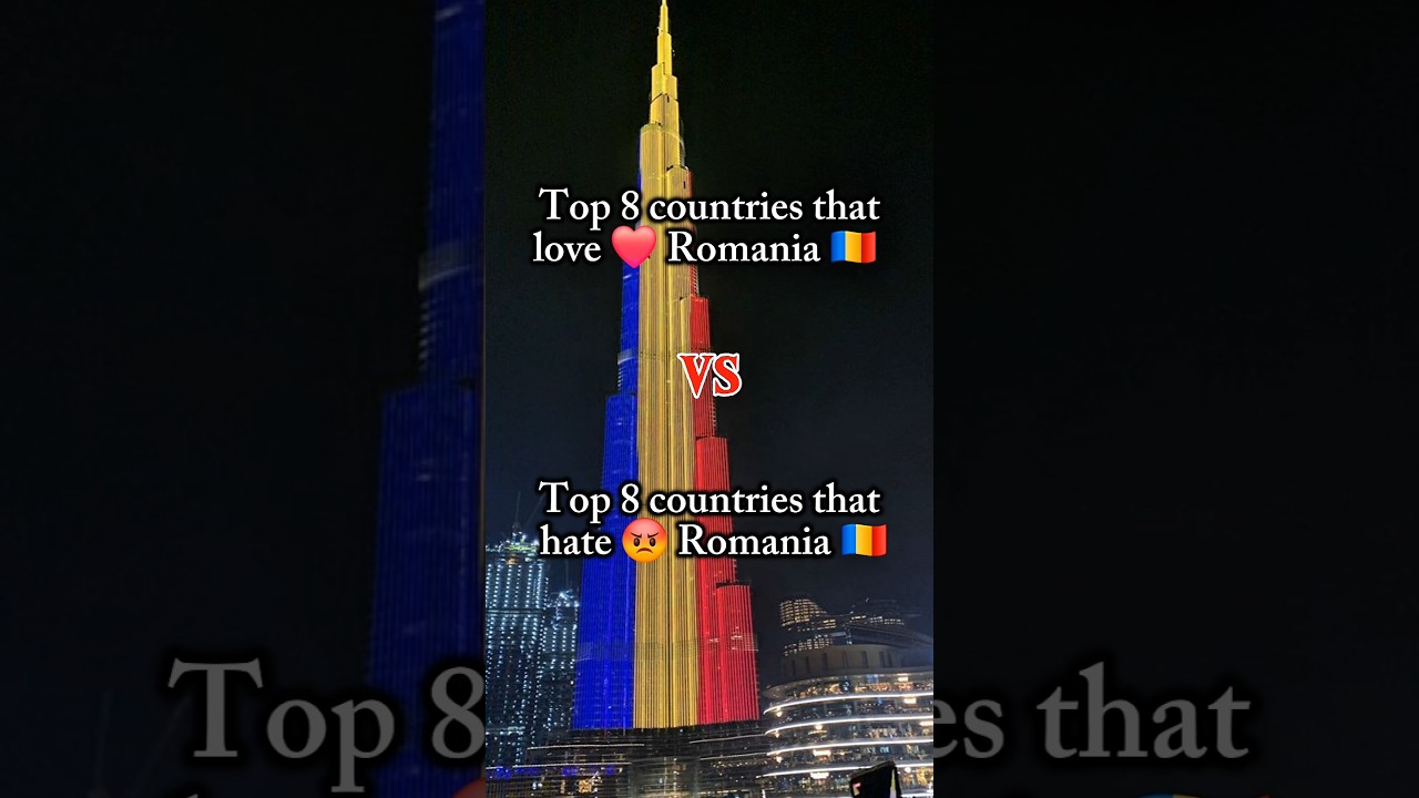 Countries That Love Romania 🇷🇴 vs Hate Romania 😡 | Top 8 Ranking #shorts #fyp #romania #viral