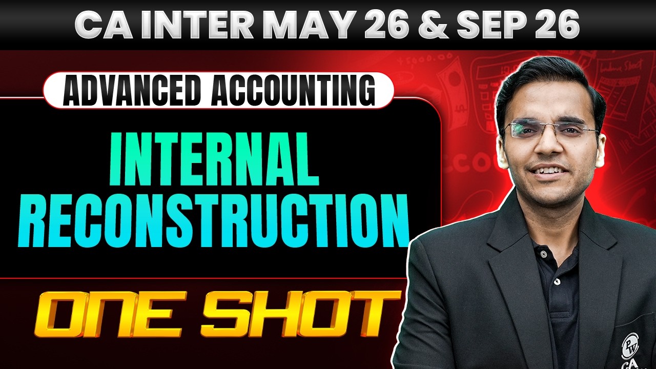 CA Inter Advanced Accounting | Internal Reconstruction | CA Inter May 26 | CA Nitin Goel