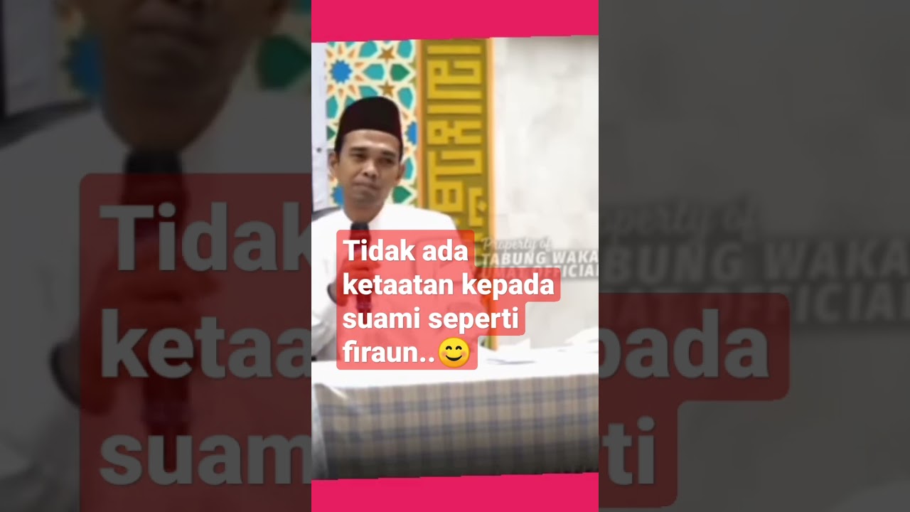 kataatan kepada suami seperti firun. #uas #viralvideo #video #fypシ゚viral