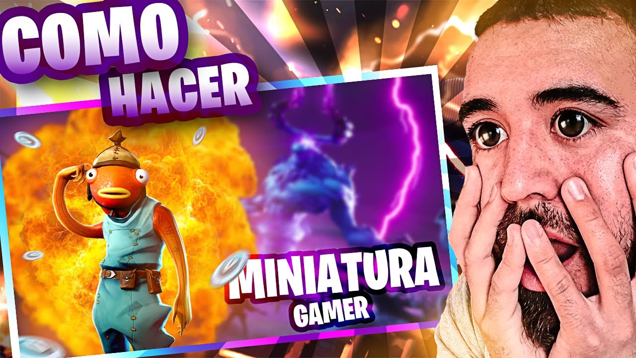 🔥 COMO hacer miniaturas GAMER (SIN programas) miniaturas para YOUTUBE